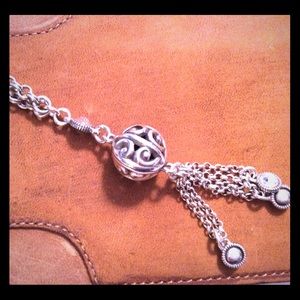 Brighton Sphere and Tassel Drop Necklace